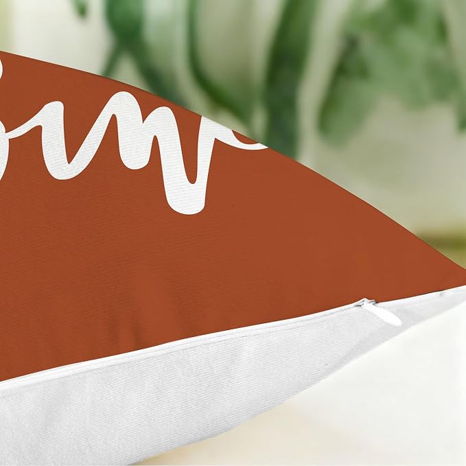 Hexagram Burntorange Geometric Pillow Covers 18x18 Set of 4, Decorative Outdoor - Image 5