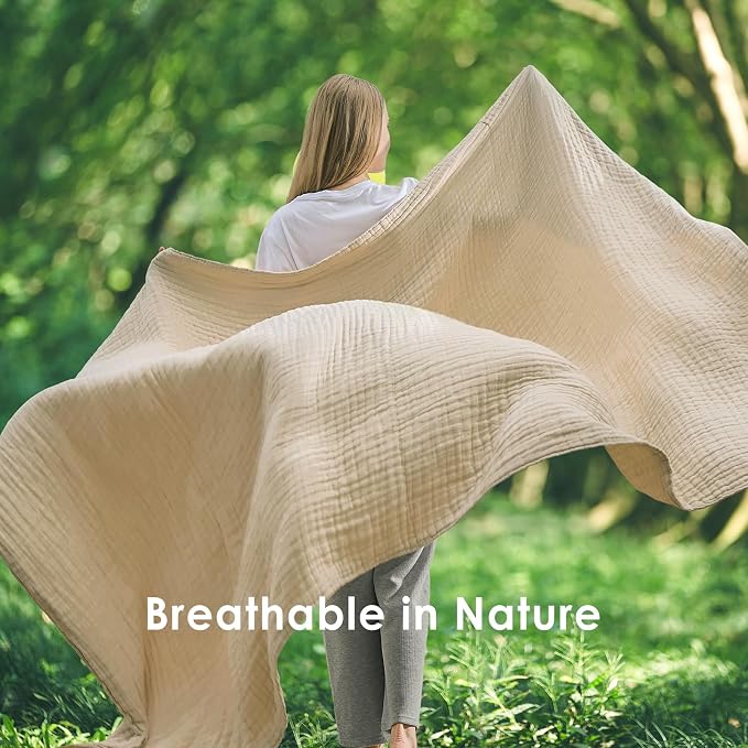 EMME Cotton Muslin Blanket Twin XL - Image 4