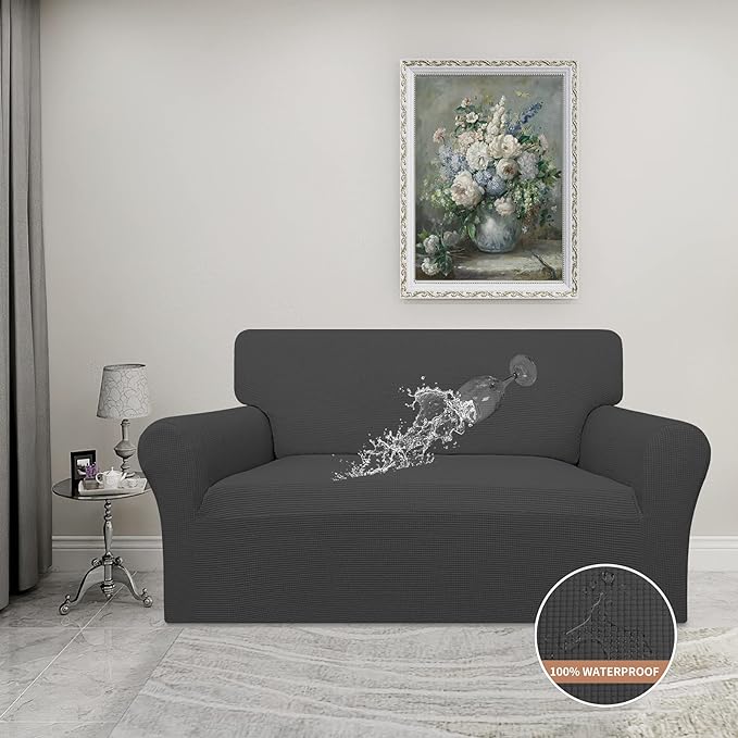 Easy-Going 100% Waterproof Loveseat Couch Cover, Dual Waterproof Sofa Cover - Image 2