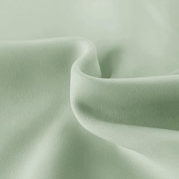 Hiasan Valance Curtains for Kitchen Blackout Thermal Insulated Solid Window - Image 4