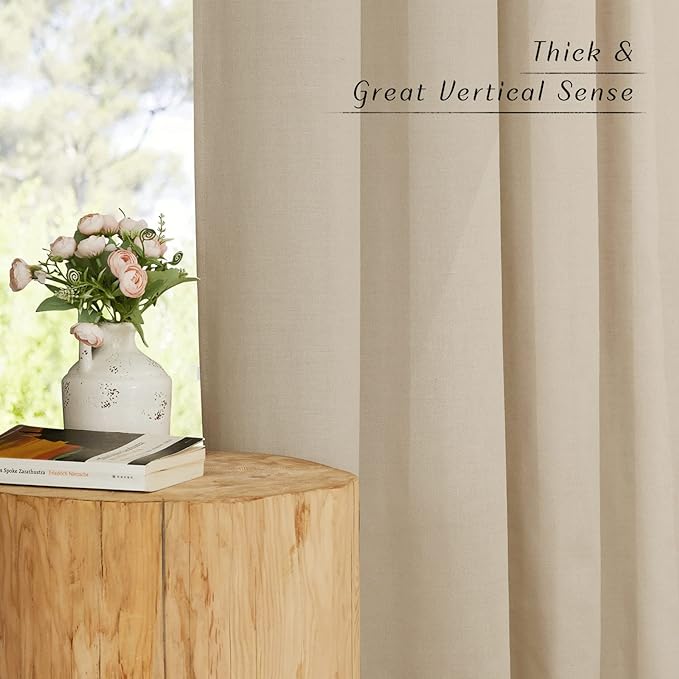 NICETOWN Flax Angora Linen Curtains - Image 6