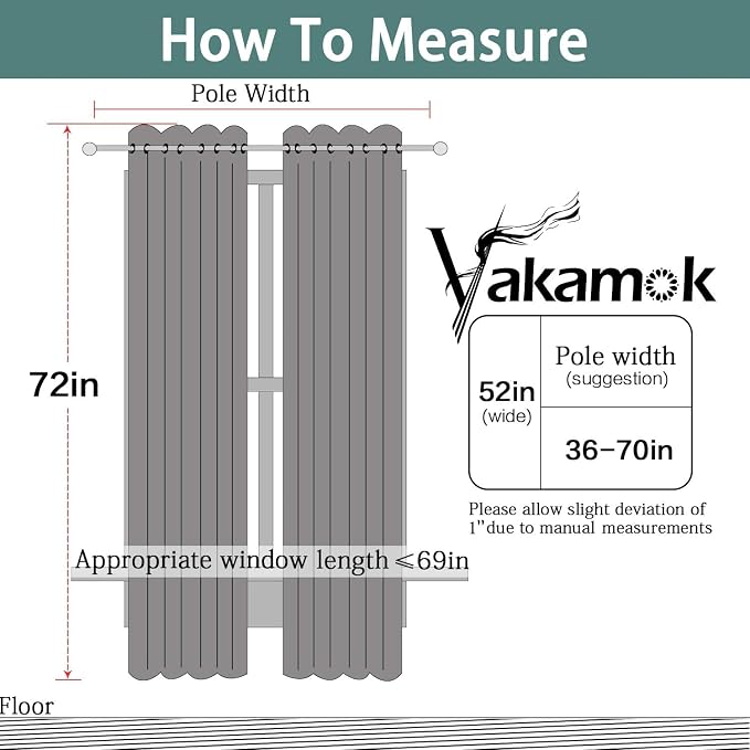 Yakamok Soft and Smooth Orange Blackout Curtains - Image 8