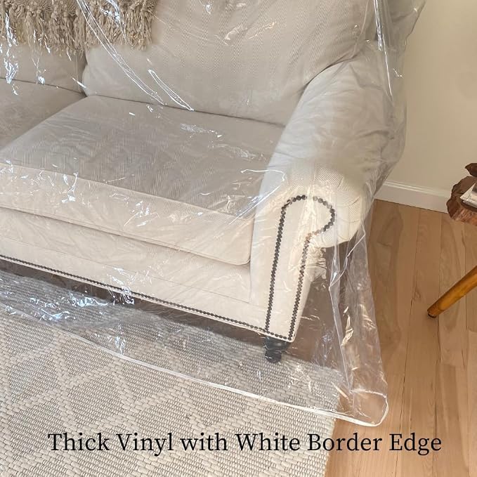 Evelots Clear Couch Cover - Image 7
