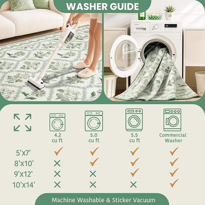 LIANLAM Washable Rug Area Rugs for Living Room - Image 5