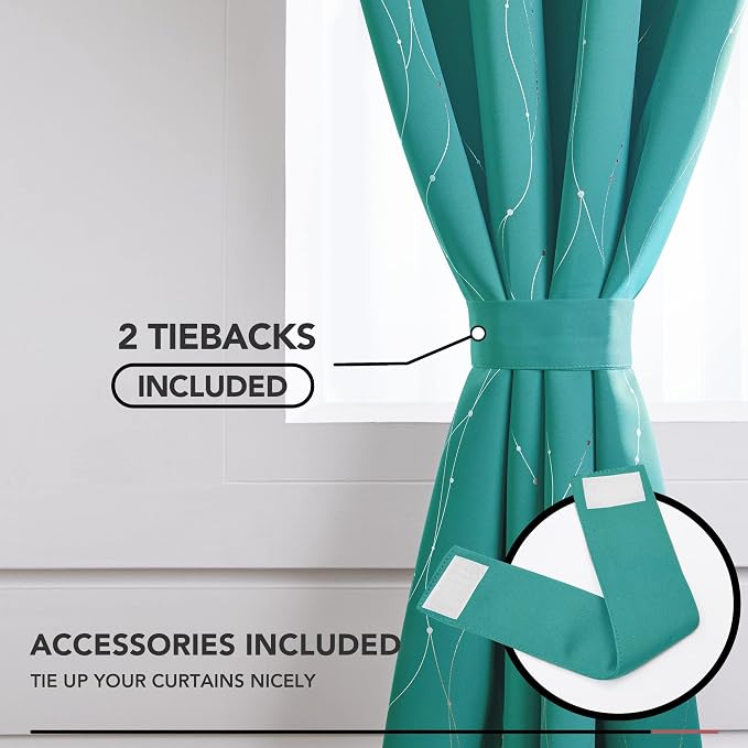 Deconovo Blackout Curtains for Living Room, Thermal Insulated Soundproof Drapes - Image 4