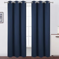 LEMOMO Navy Blue Thermal Blackout Curtains/42 x 95 Inch/Set of 2 Panels Room by Lemomo