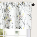 Leeva Floral Printed Valance Curtains, 52 x 18 Inches Light Filtering by Leeva