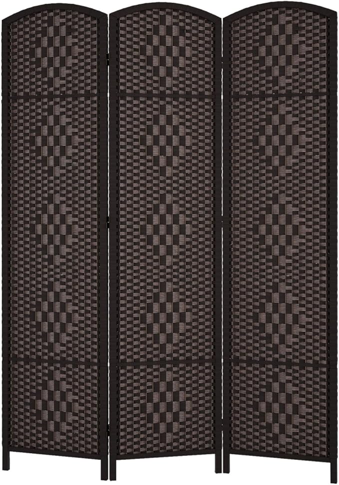 Rose Home Fashion Room Divider 5.6 ft.Tall-15.7" Wide Weave Fiber 3 Panels Room by RoseHomeFashion
