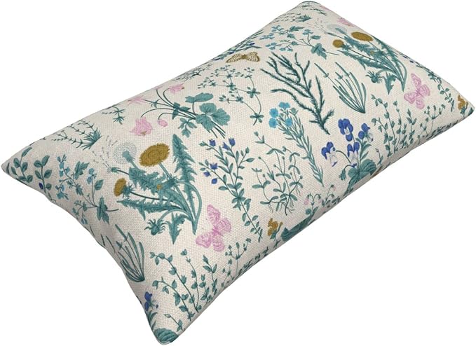 AEIOAE Spring Pillow Covers 12x20 Inch Set of 2, Seasonal Floral Outdoor - Image 6
