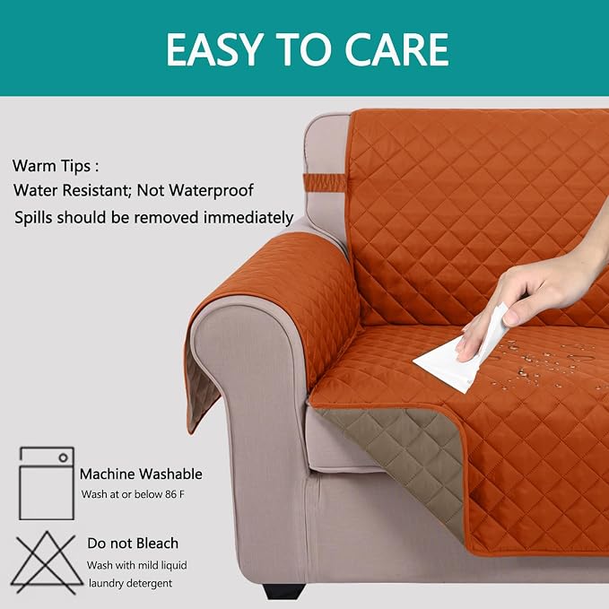 U-NICE HOME Large Sofa Cover Reversible Couch Cover - Image 3