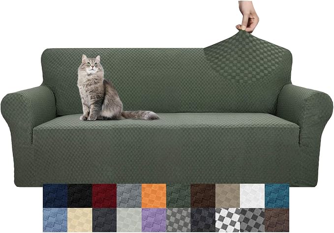 YEMYHOM Couch Cover Latest Jacquard Design High Stretch Extra Large Sofa Covers by YEMYHOM