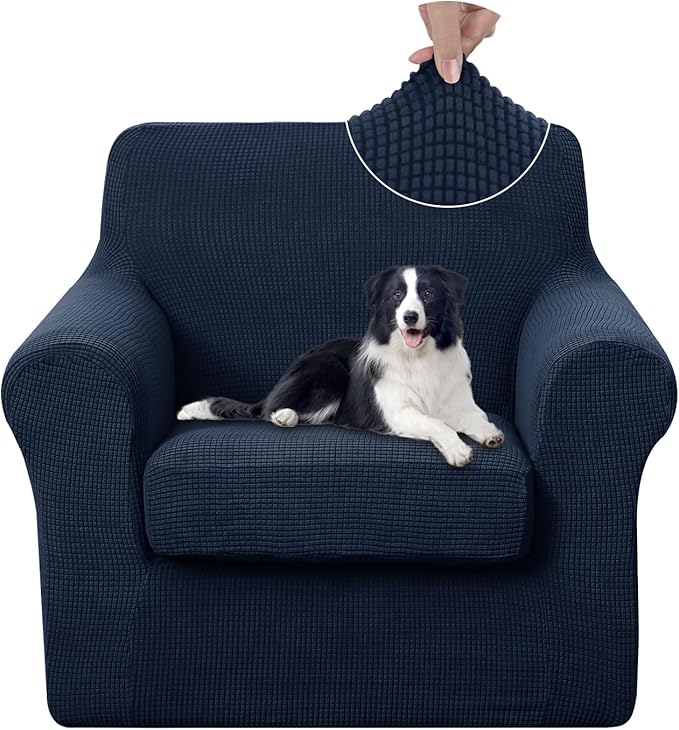 U-NICE HOME 2 Pieces Chair Covers Stretch Couch Cover Sofa Cover Washable Chair by U-NICEHOME