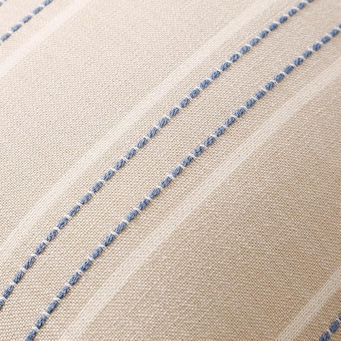 Hckot Throw Pillow Covers 16x16 Set of 2 Blue Pillow Covers Farmhouse - Image 4