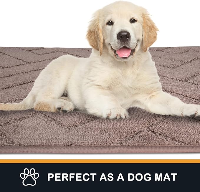 PURRUGS Dirt Trapping Door Mat 36" x 36", Non-Slip Machine Washable Entry Rug - Image 6