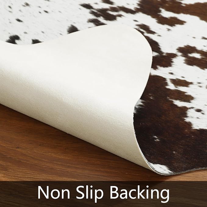 AROGAN Faux Cow Print Rug Large - Image 4