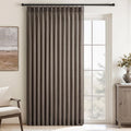 Topfinel 105 Inches Long Pinch Pleated Semi Sheer Curtains, Burlywood Blended by Topfinel