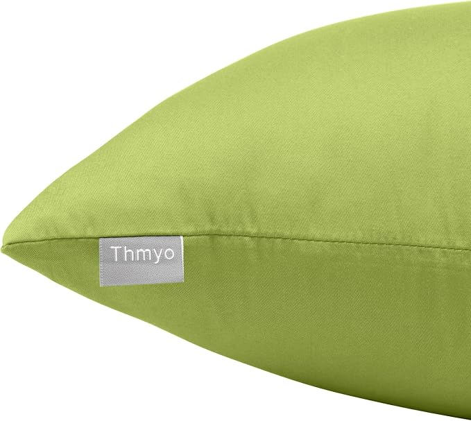 Thmyo 4-Pack 100% Cotton Comfortable Solid Decorative Throw Pillow Case - Image 8