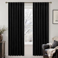 LAMIT Black Velvet Blackout Curtains by LAMIT