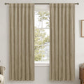LAMIT Dark Taupe Velvet Curtains 72 Inch by LAMIT