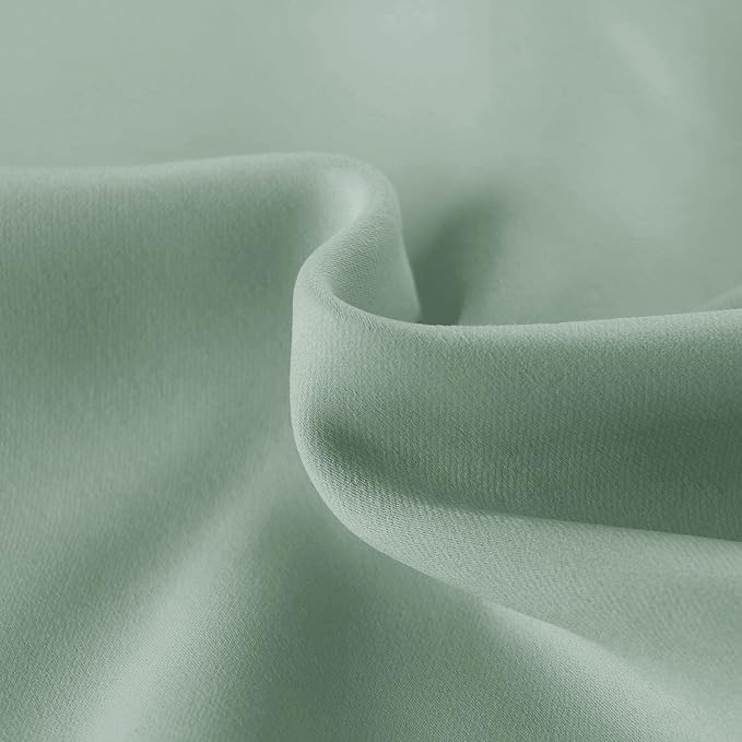 Hiasan Valance Curtains for Kitchen Blackout Thermal Insulated Solid Window - Image 3