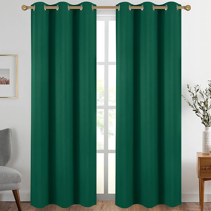 Diraysid Green Grommet Blackout Curtains by Diraysid%2C+refresh+your+life