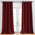 NICETOWN Burgundy Red Blackout Draperies Curtains by NICETOWN