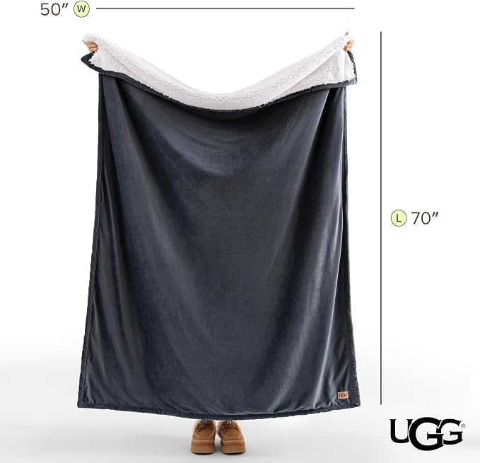 UGG Bliss Throw Blanket Plush Soft Fleece Fluffy Blankets - Image 8