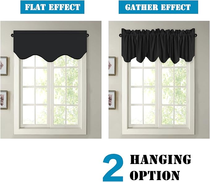 H.VERSAILTEX 4 Panels Blackout Curtain Valances - Image 6