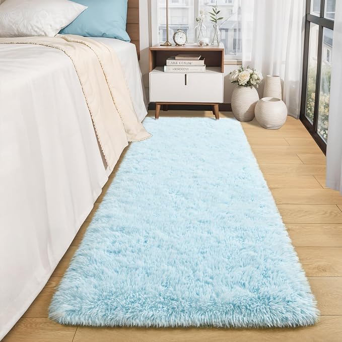Merelax Soft Fluffy Rugs for Bedroom Living Room, 2x6 Hallway Runner Rugs - Image 3