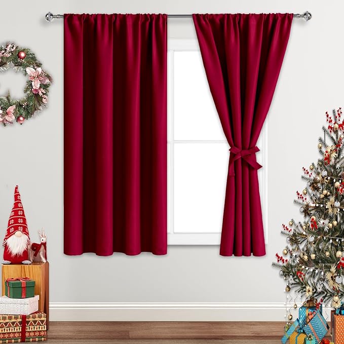 JIUZHEN Blackout Curtains for Bedroom– Thermal Insulated, Noise Reducing Room by JIUZHEN