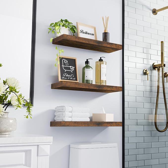 BAYKA Floating Shelves Bathroom - Image 2