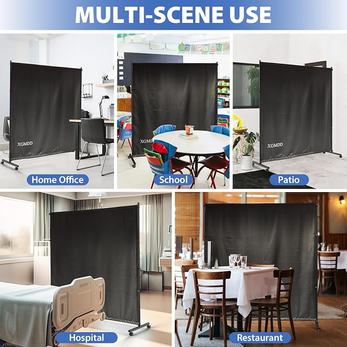 Room Divider, 73x75inch Large Single Panel Privacy Screen - Image 7