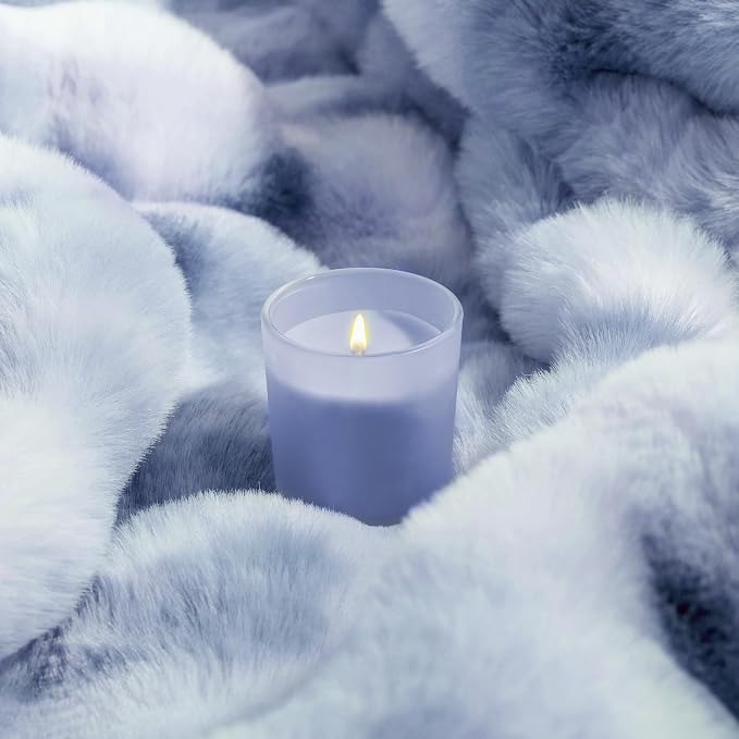 Touchat Luxury 1000GSM Faux Rabbit Fur Throw Blanket, Super Heavy Warm Cozy - Image 9