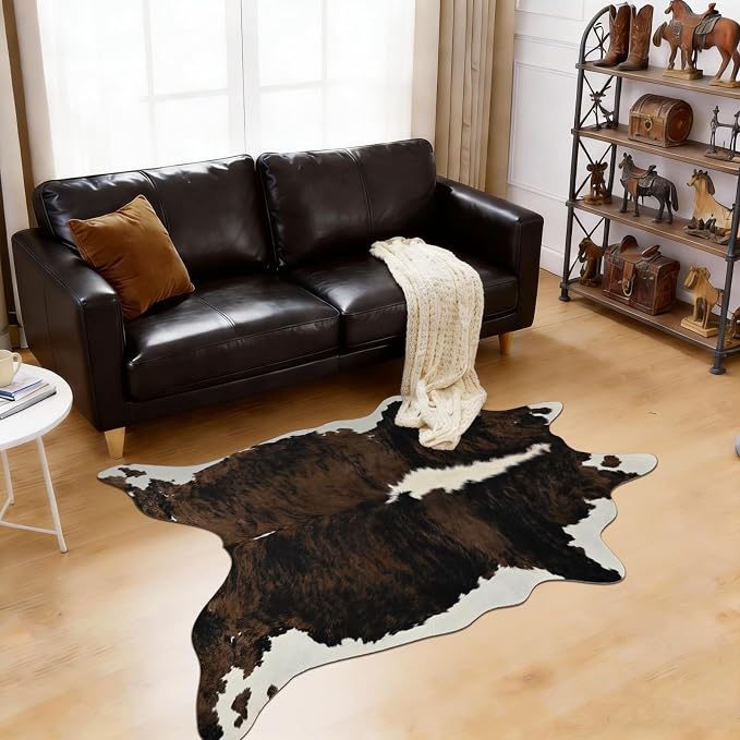 BENRON Premium Cowhide Rug, Faux Cow Hide Rugs - Image 3