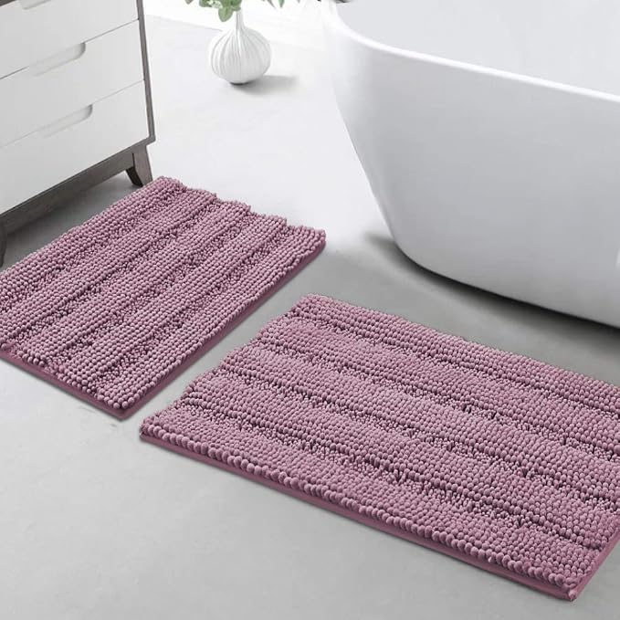 Turquoize Chenille Bathroom Rugs Set by Turquoize