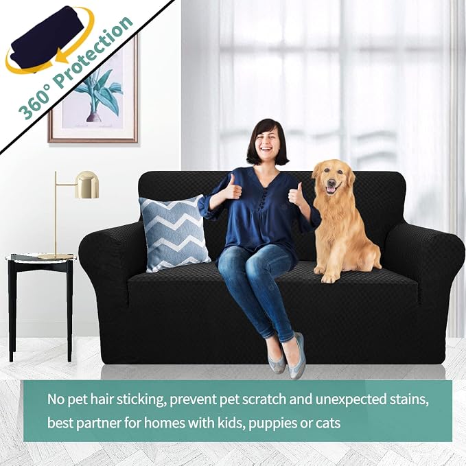YEMYHOM Couch Cover Latest Jacquard Design High Stretch Sofa Covers - Image 2