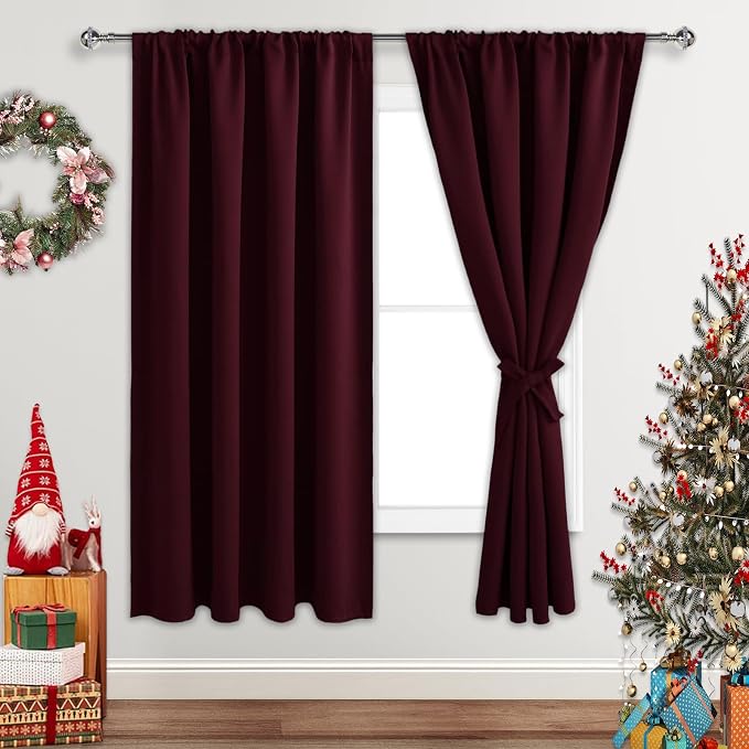 JIUZHEN Blackout Curtains for Bedroom by JIUZHEN