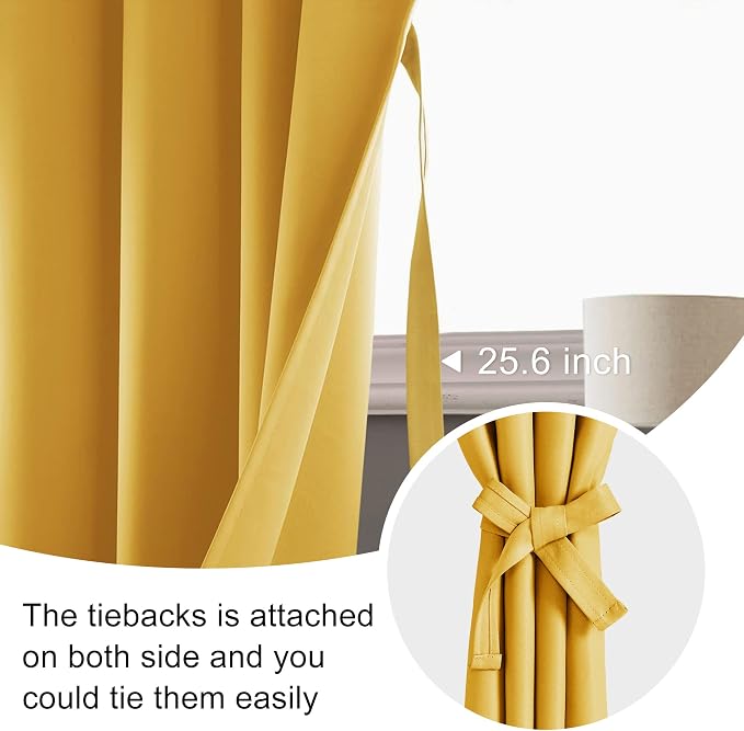 JIUZHEN Blackout Curtains for Bedroom - Image 5