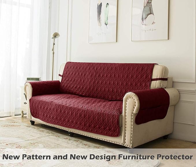 Ameritex Couch Sofa Slipcover 100% Waterproof Nonslip Quilted Furniture - Image 6