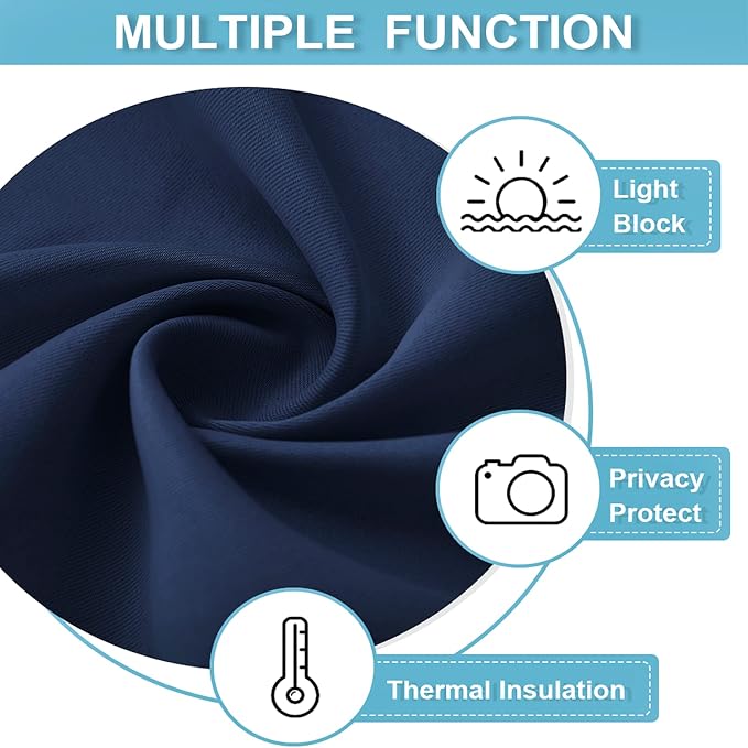 RYB HOME Short Blackout Curtains - Image 6