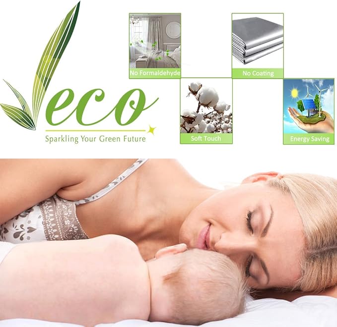 NICETOWN Peacock Teal 100% Blackout Curtains 45 inches Long, 2 Thick Layers - Image 7