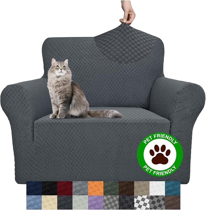 YEMYHOM Couch Cover Latest Jacquard Design High Stretch Sofa Chair Covers by YEMYHOM