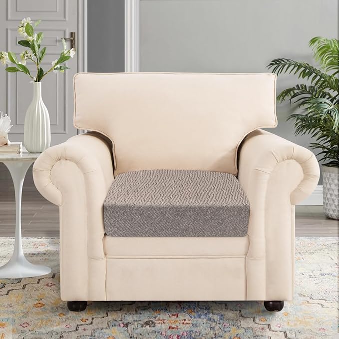 SearchI Stretch Jacquard Sofa Couch Cushion Covers Replacement Reversible - Image 2