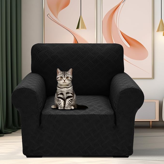 YEMYHOM Couch Cover Latest Jacquard Design High Stretch Sofa Chair Covers - Image 2