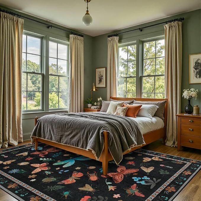 5x7 Washable Area Rugs for Bedroom & Living Room - Image 3