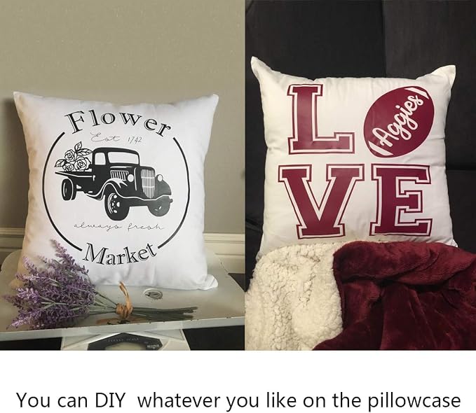 Thmyo 4-Pack 100% Cotton Comfortable Solid Decorative Throw Pillow Case - Image 2