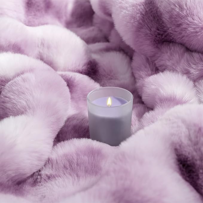 Touchat Luxury 1000GSM Faux Rabbit Fur Throw Blanket - Image 8
