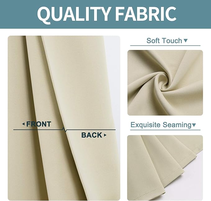 ChrisDowa Blackout Curtains 72 inches Long - Image 3