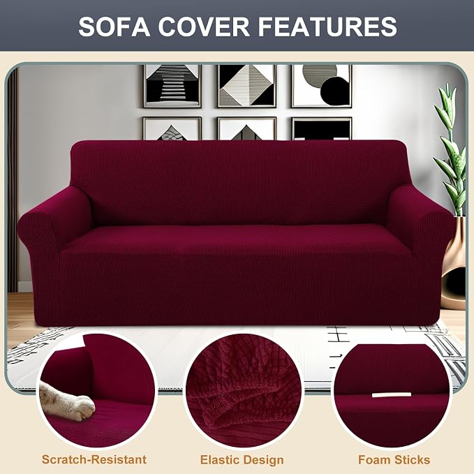 Stretch Couch Cover Washable Sofa Slipcover Furniture Protector - Image 3