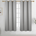 Diraysid Light Grey Grommet Blackout Curtains by Diraysid%2C+refresh+your+life